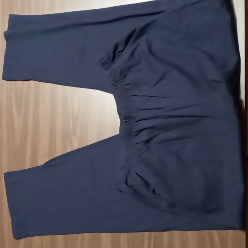 Bobbie Brooks Navy Blue Elastic Waist Casual Pants w Front Pockets XL
